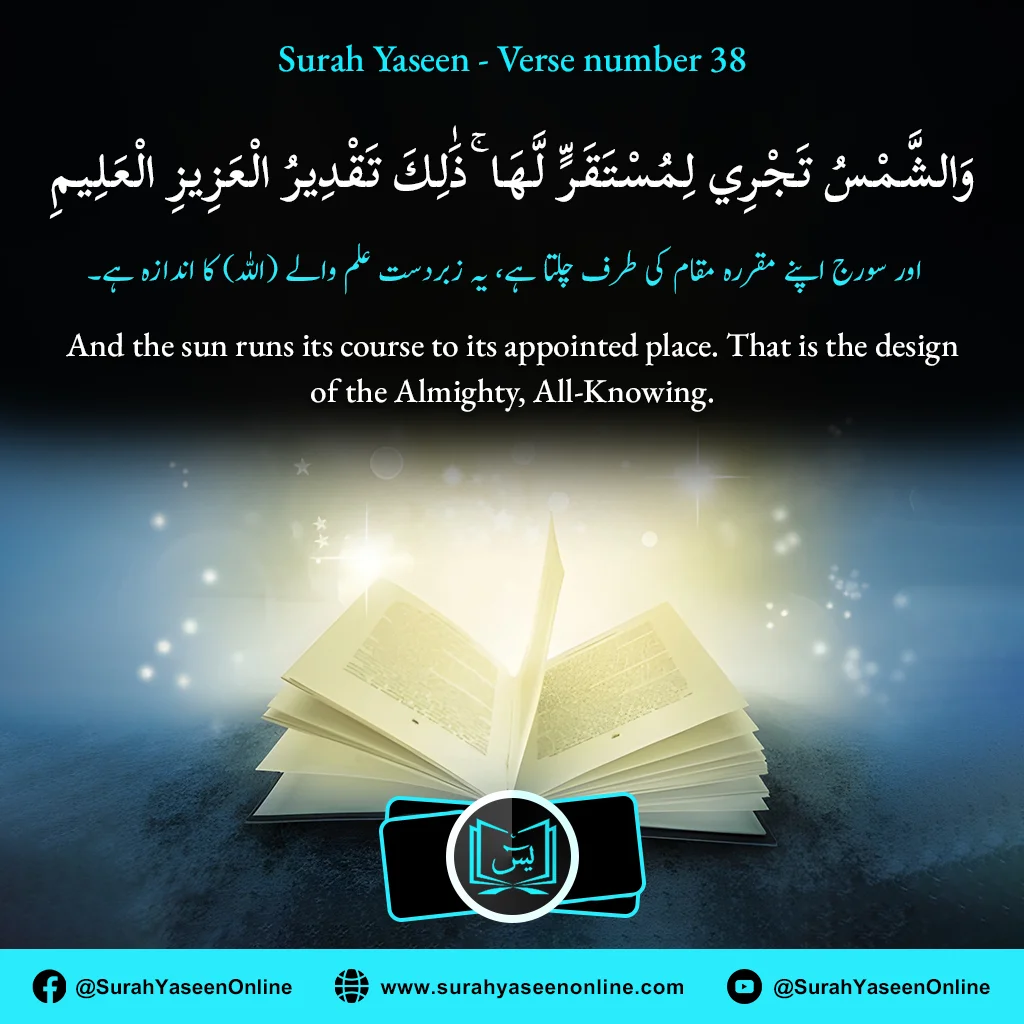 Surah Yaseen - Ayat Number 38