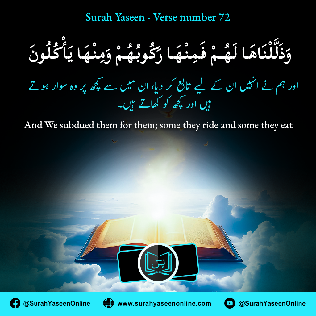Surah Yaseen - Ayat Number 72