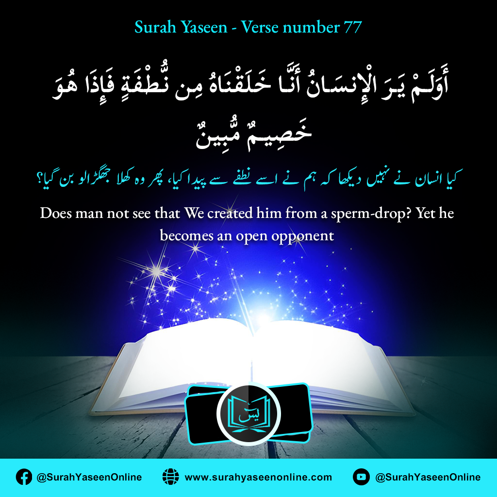 Surah Yaseen - Ayat Number 77